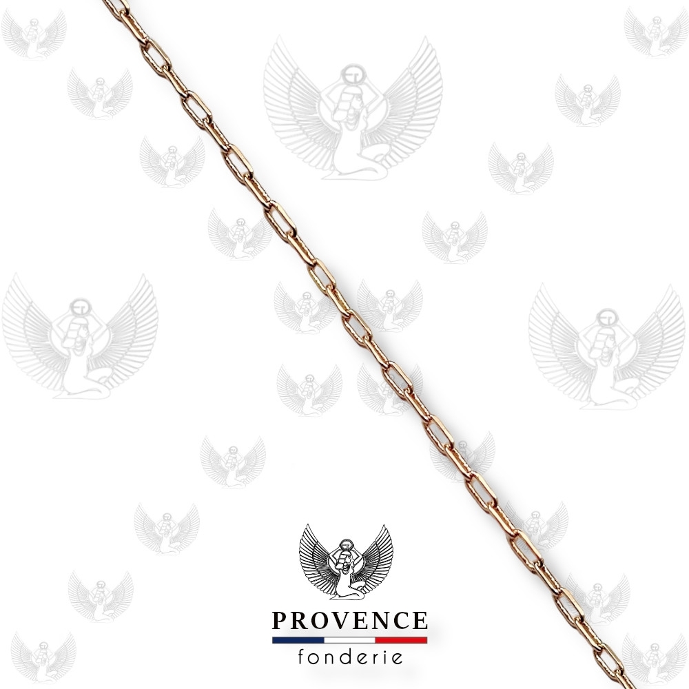 Chaîne forçat ovale 2.3x1.1mm au mètre