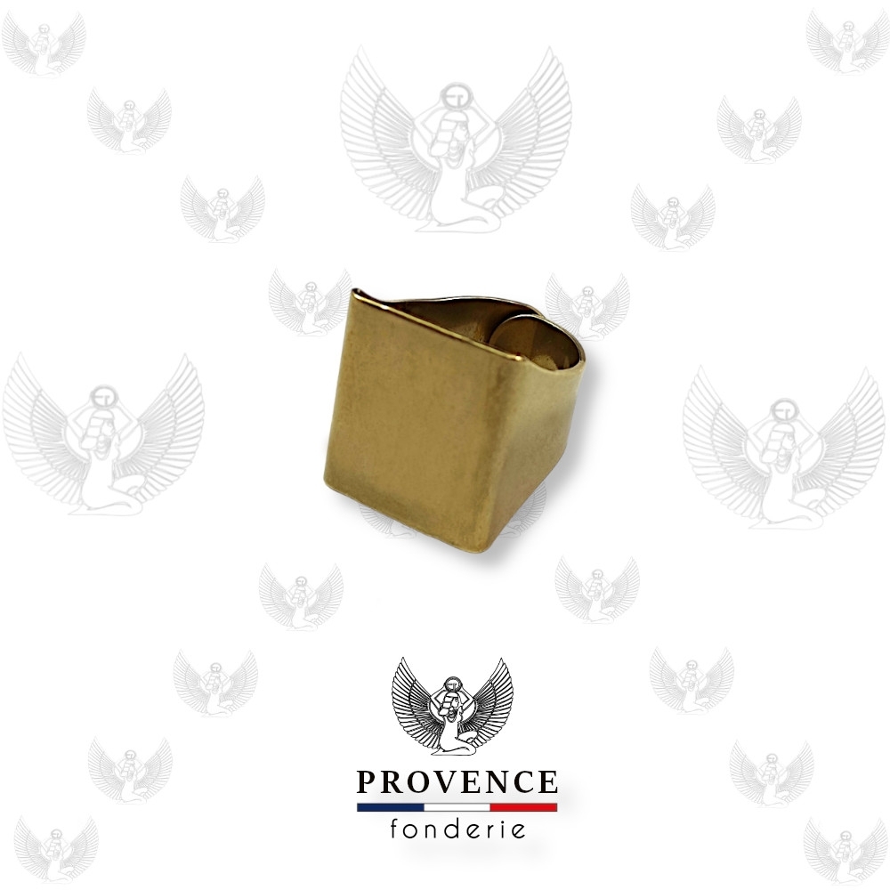 Bague plateau rectangle 18x15mm