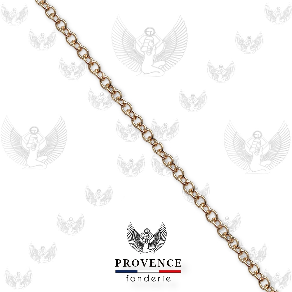 Chaîne forçat ovale 1.8x1.4mm au mètre