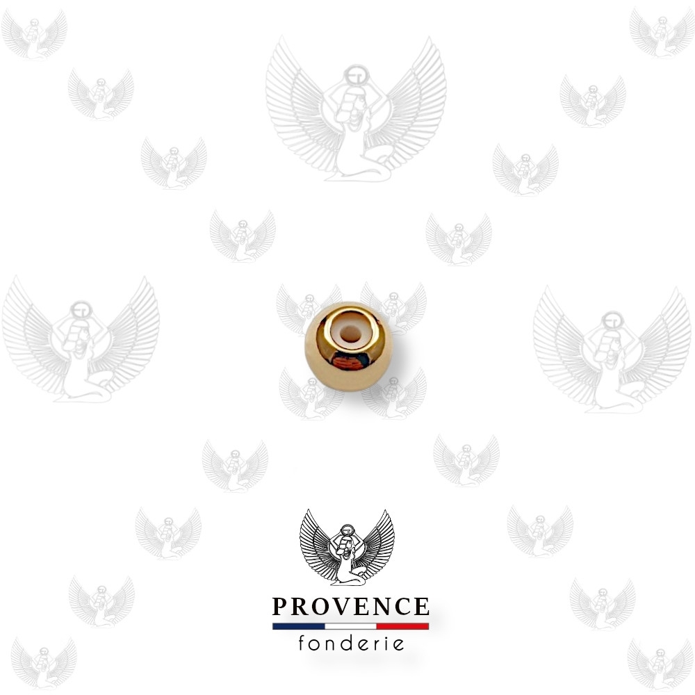 Perle à fermoir coulissant Ø4mm, trou Ø1.2mm