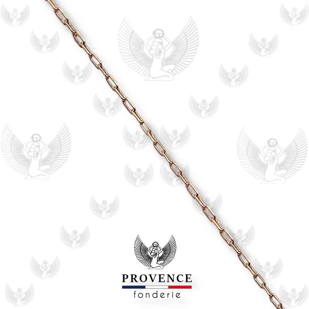 Chaîne forçat ovale 2.1x1.2mm au mètre