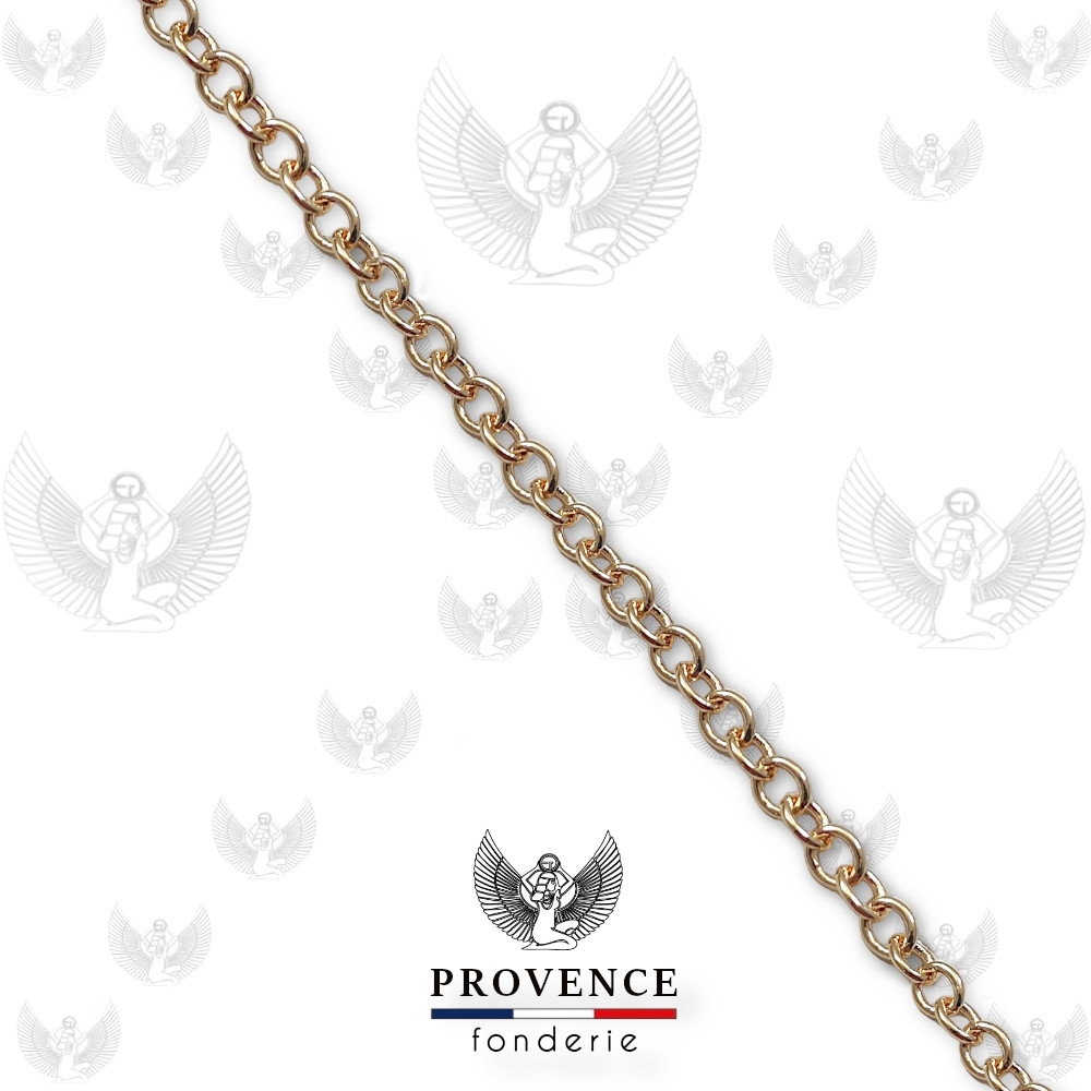 Chaîne forçat ovale 2.5x2mm au mètre 