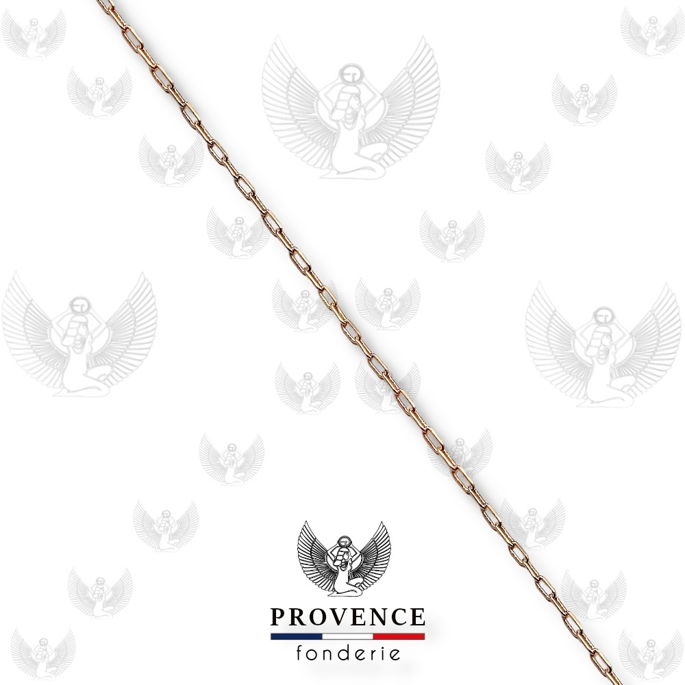 Chaîne forçat ovale laminée 1.9x1.2mm au mètre